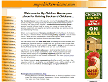 Tablet Screenshot of my-chicken-house.com
